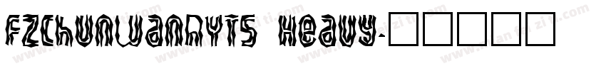 FZChunWanRYTS Heavy字体转换